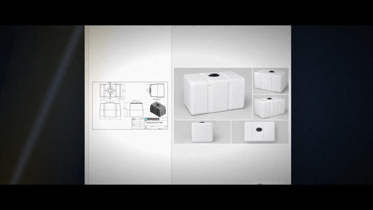 Norwesco 100 Gallon Portable Loaf Utility Tank in White video