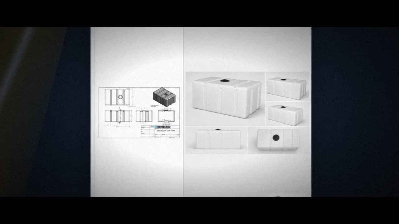 Norwesco 300 Gallon Plastic Portable Loaf Utility Tank in White video