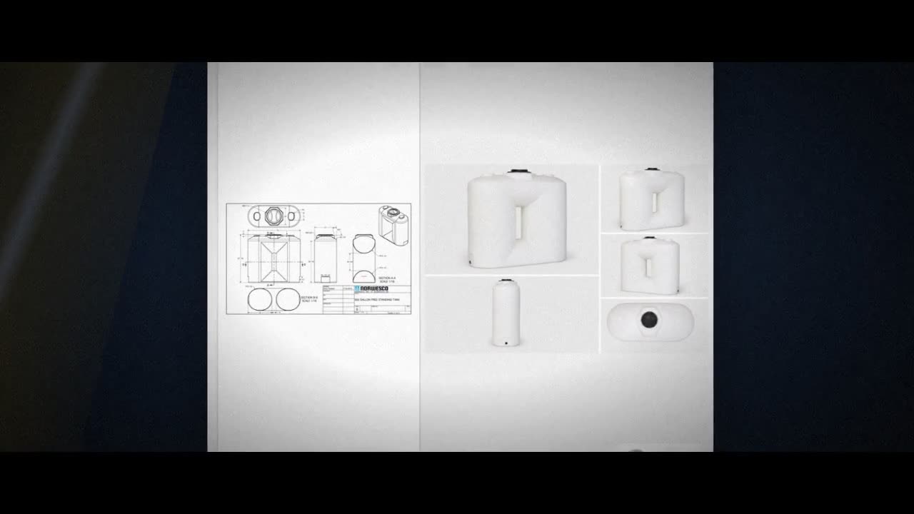 500 Gallon Doorway Water Tank - White (31" x 70") video