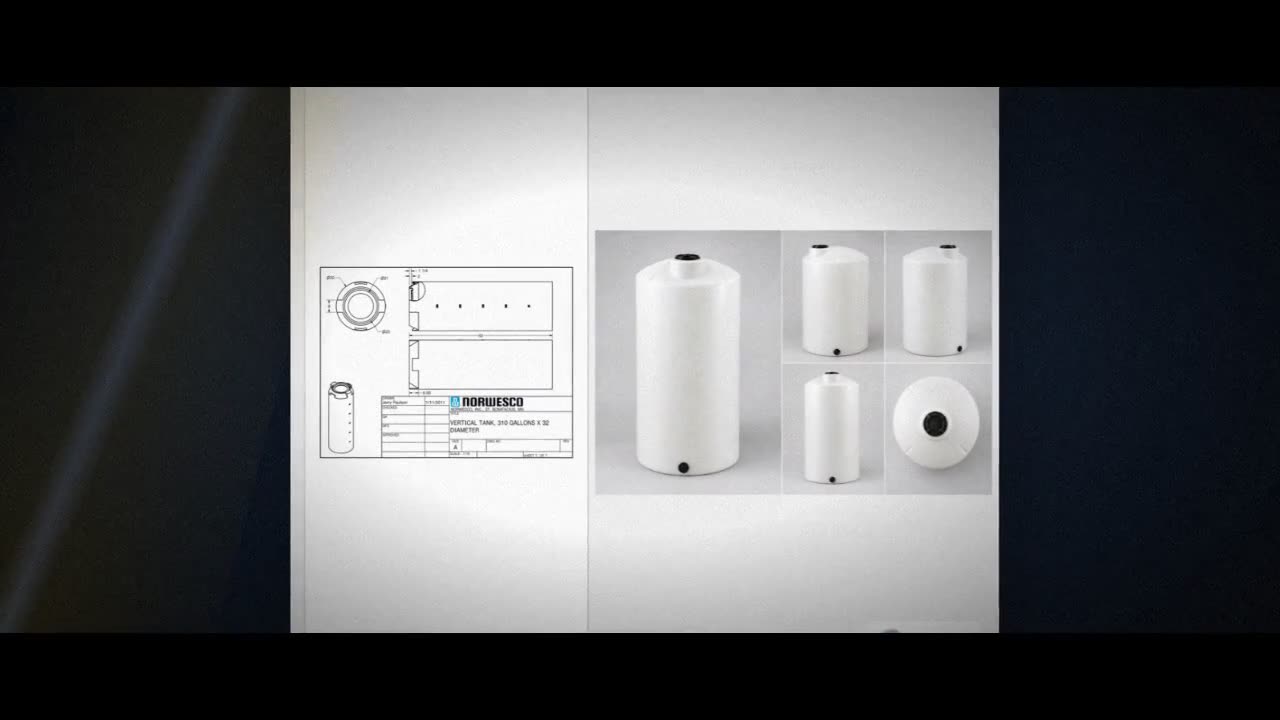 310 Gallon Vertical Liquid Storage Tank video