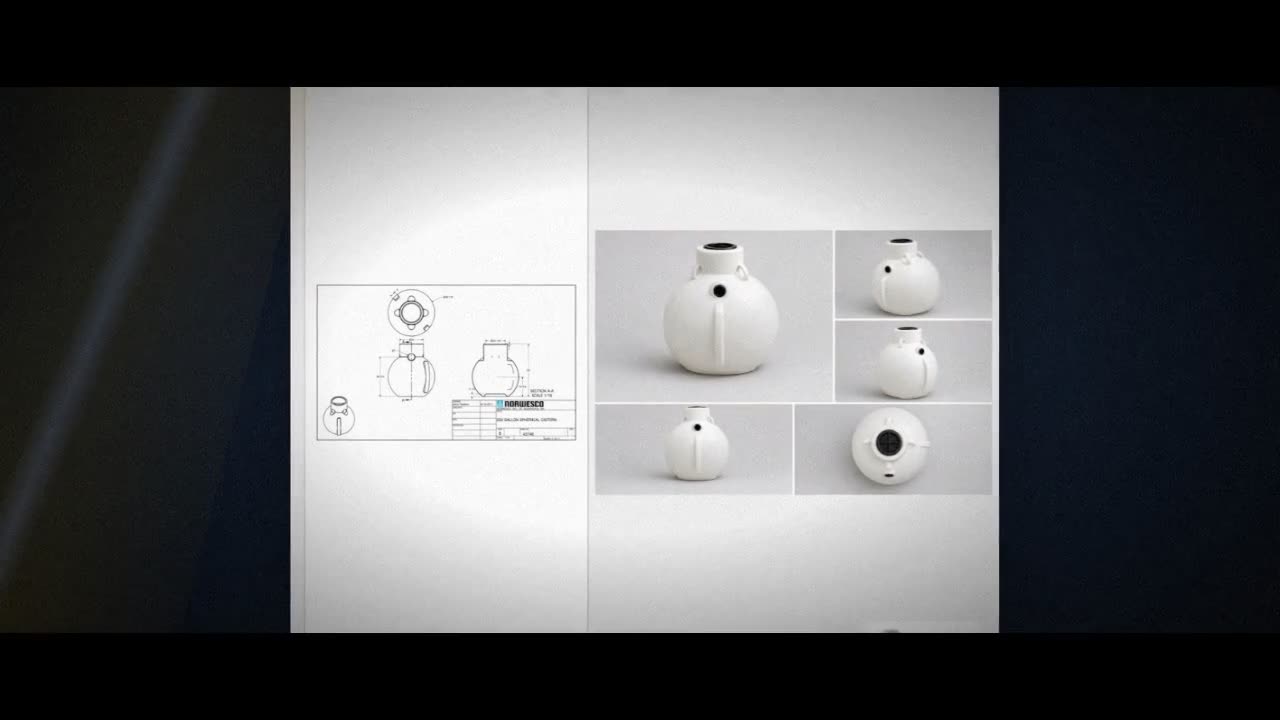 Norwesco 250 Gallon Plastic Underground Water Storage Cistern Tank video