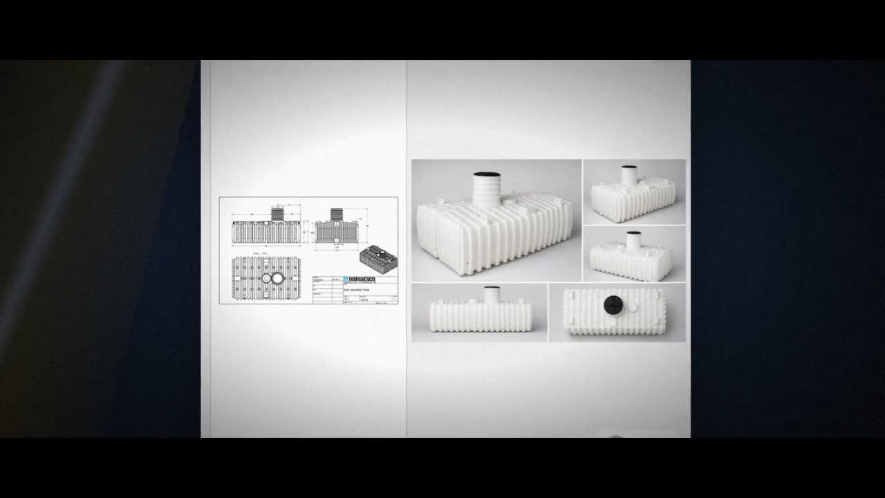 Norwesco 2650 Gallon Plastic Multi-Use Underground Liquid Storage Tank video