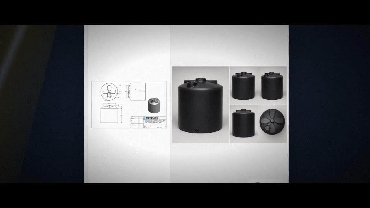 Norwesco 2550 Gallon Vertical Water Storage Tank in Black video