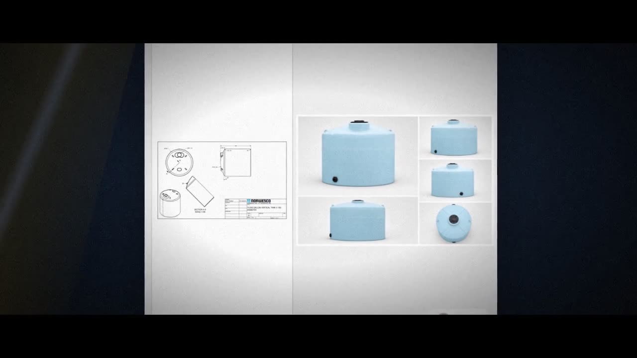 Norwesco 15000 Gallon HDPE Vertical Liquid Storage Tank video