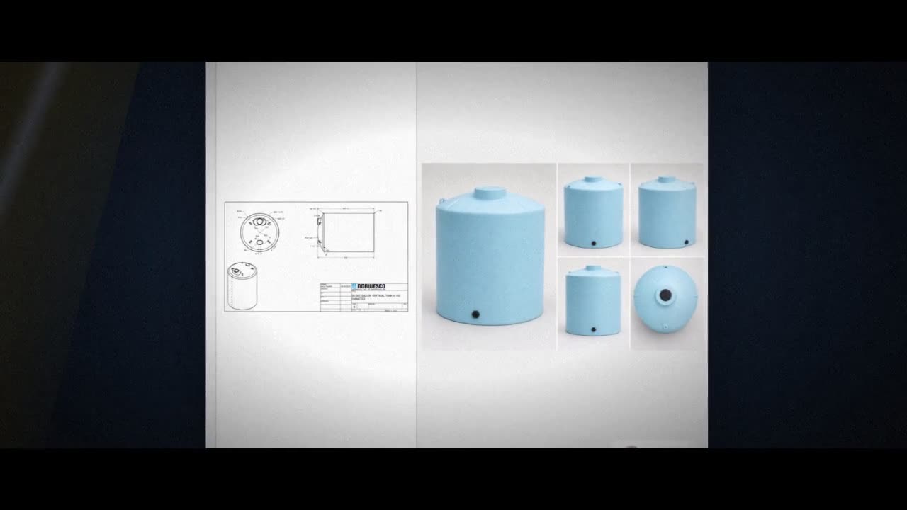 Norwesco 20000 Gallon HDPE Vertical Liquid Storage Tank video