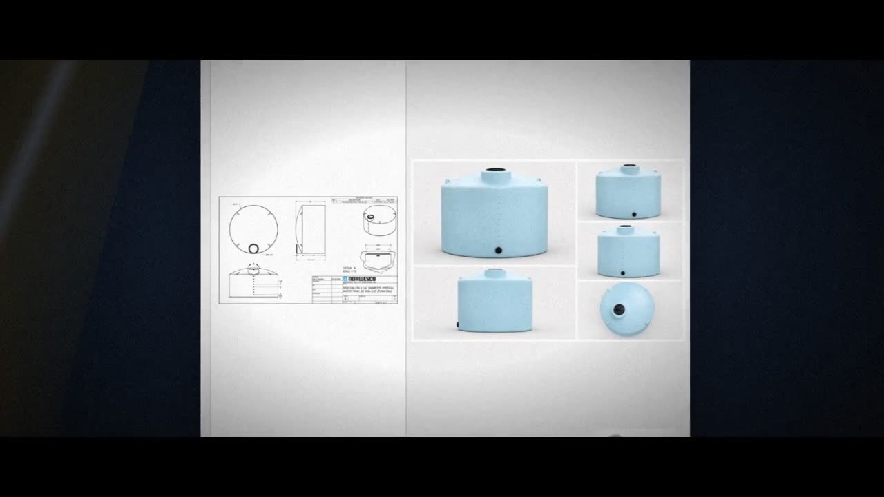 Norwesco 5000 Gallon HDPE Vertical Liquid Storage Tank video
