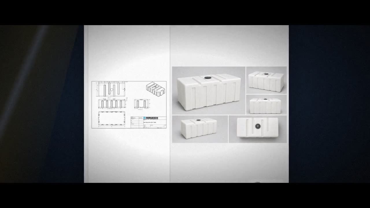 500 Gallon Portable Loaf Utility Tank in White video