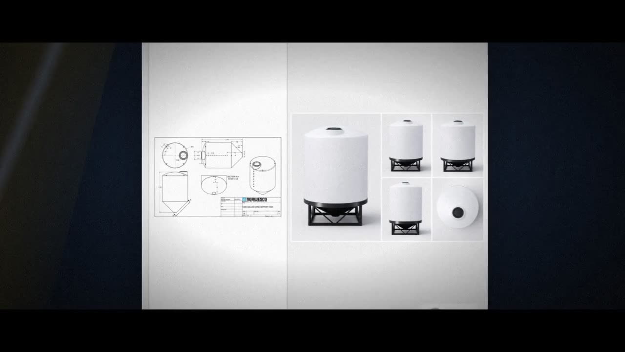 1500 Gallon 45 Degree Cone Bottom Tank video