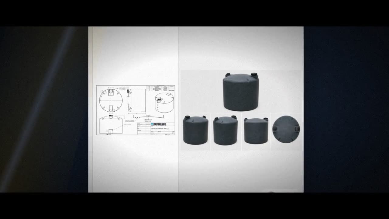 120 Gallon Plastic Water Storage Tank video