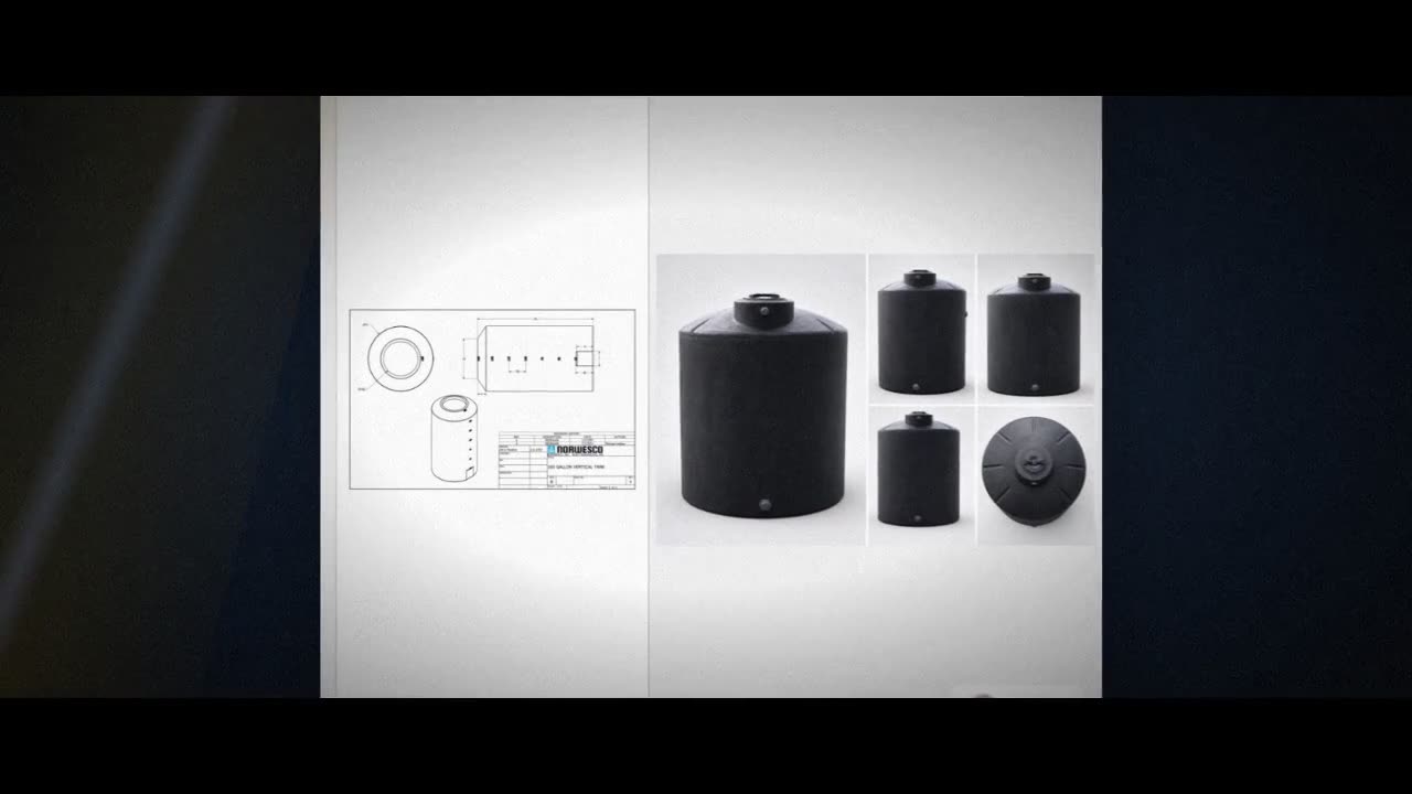 165 Gallon Plastic Water Storage Tank video