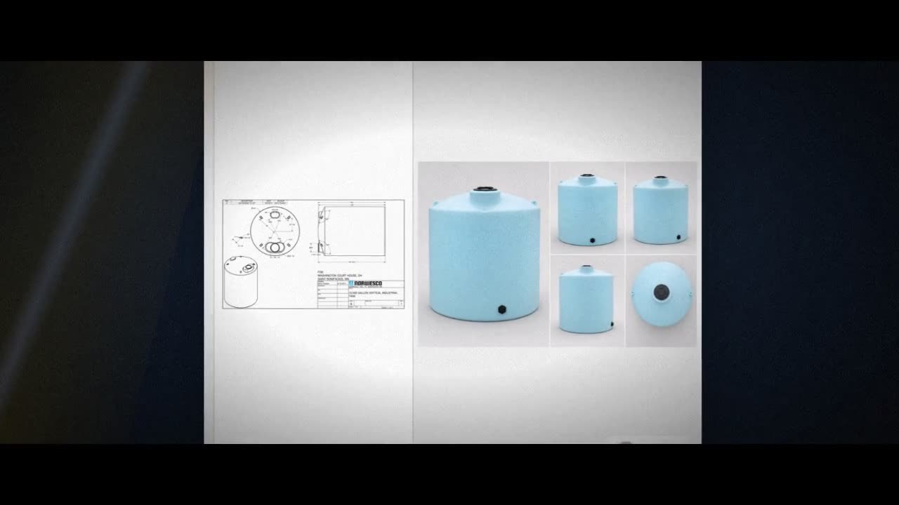 Norwesco 12000 Gallon HDPE Vertical Liquid Storage Tank video