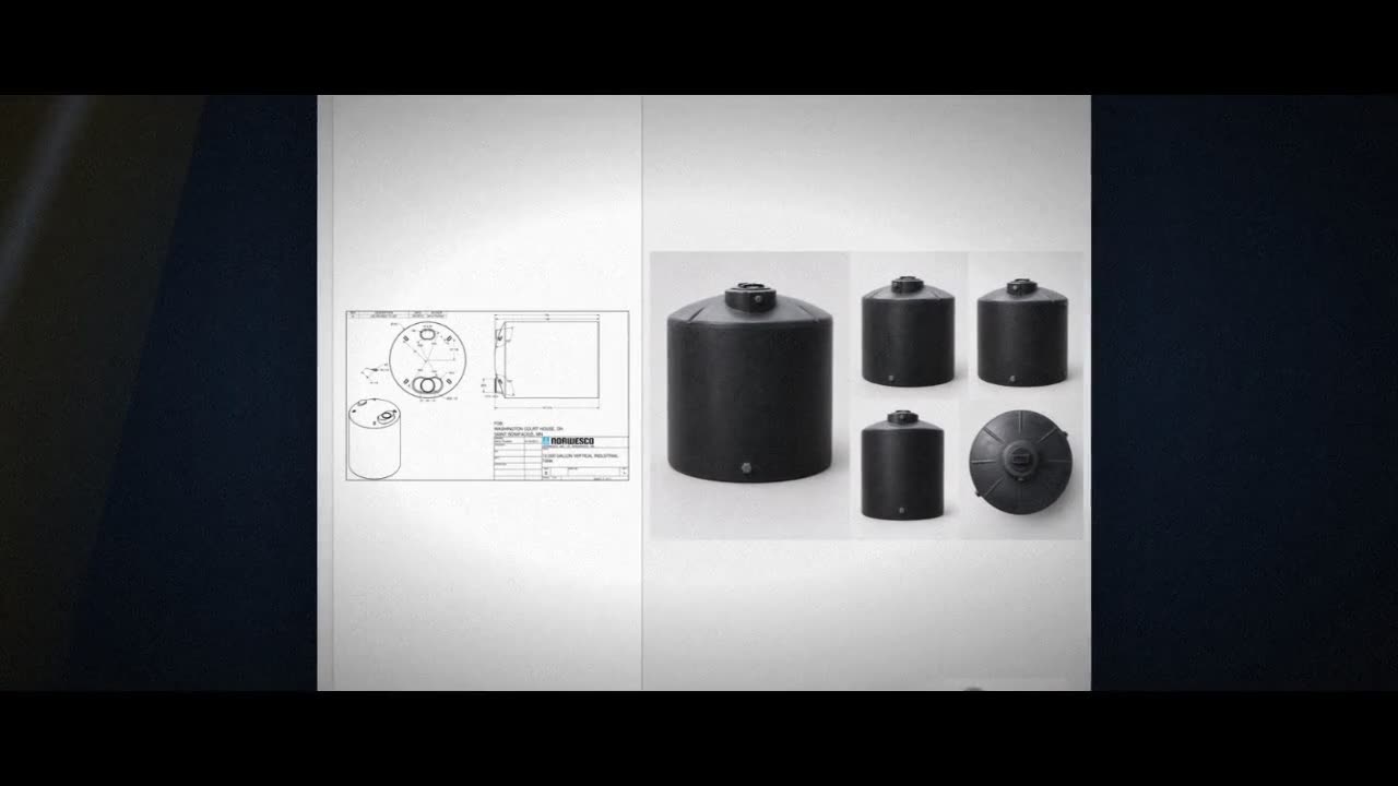 Norwesco 12000 Gallon Plastic Vertical Liquid Storage Tank in Black video