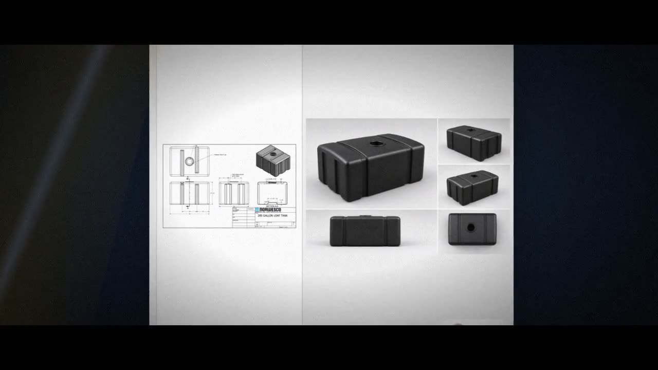 Norwesco 300 Gallon Plastic Portable Utility Tank in Black video