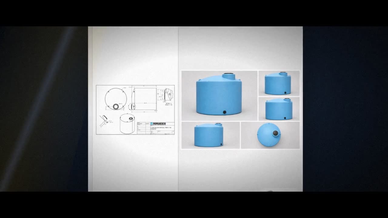 Norwesco 11000 Gallon Vertical Liquid Storage Tank in Blue video