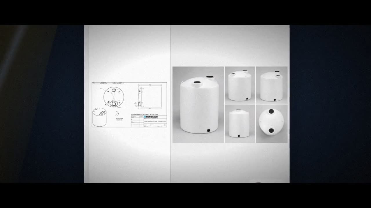Norwesco 10000 Gallon HDPE Vertical Liquid Storage Tank in White video