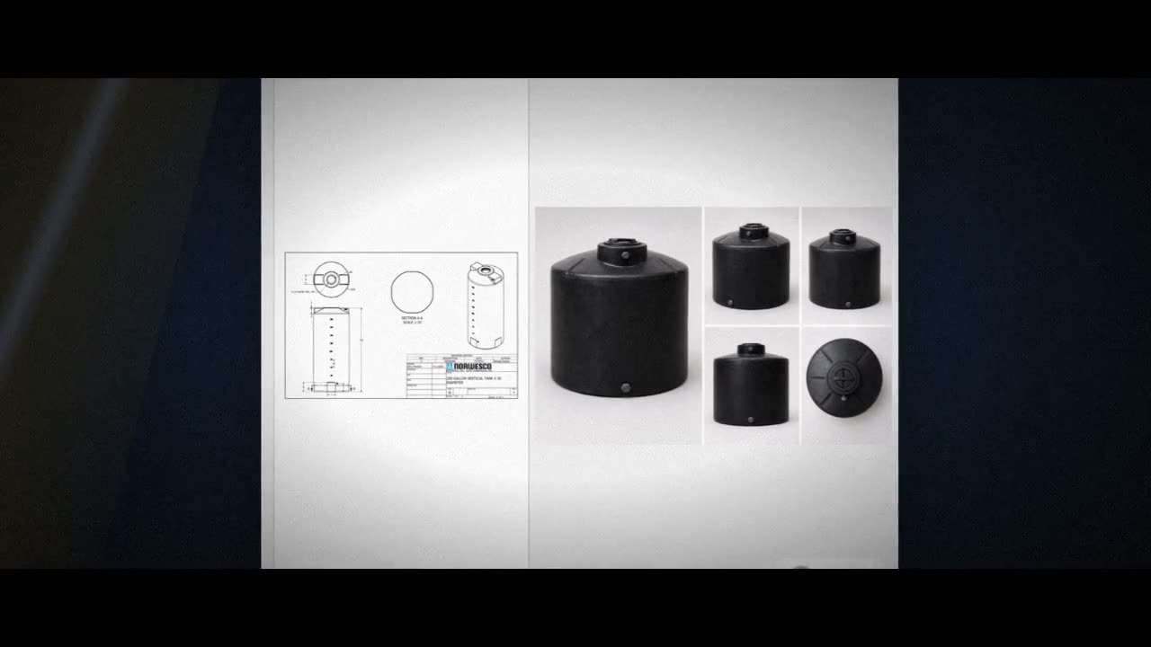 Norwesco 200 Gallon Vertical Water Storage Tank in Black video