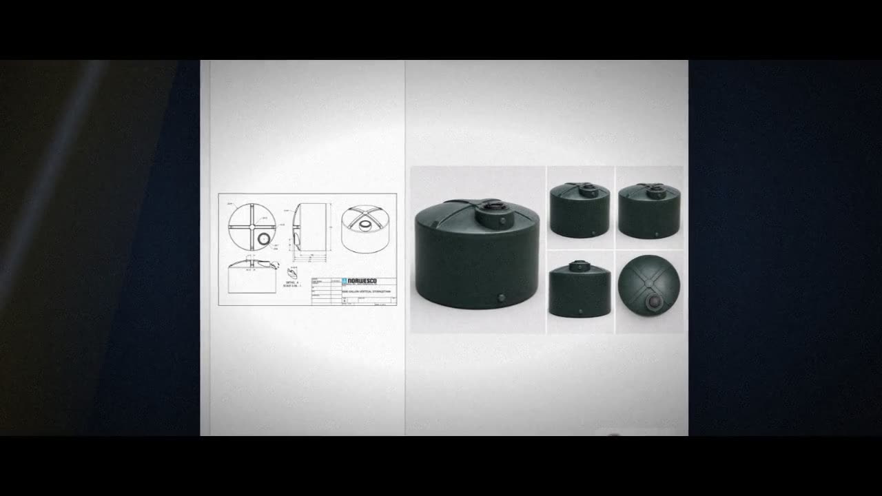 6600 Gallon Plastic Water Storage Tank video
