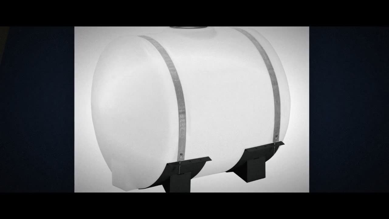 Norwesco 70 Gallon Plastic Applicator Saddle Tank in White video
