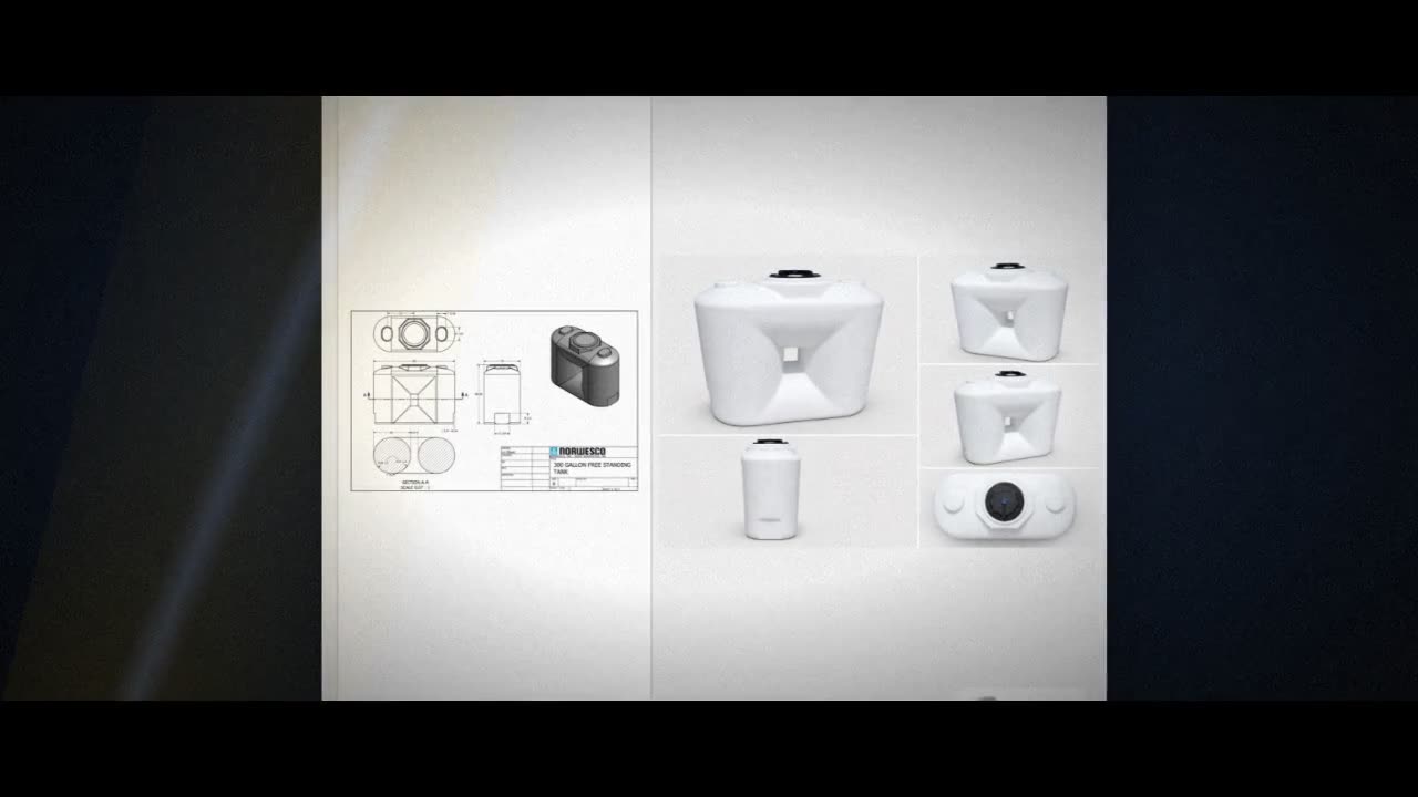300 Gallon Doorway Water Tank - White (29" x 50") video