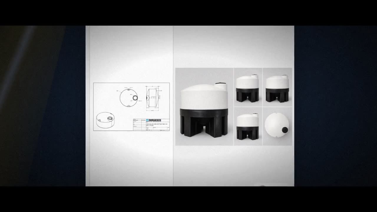 1320 Gallon 15 Degree Cone Bottom Tank video