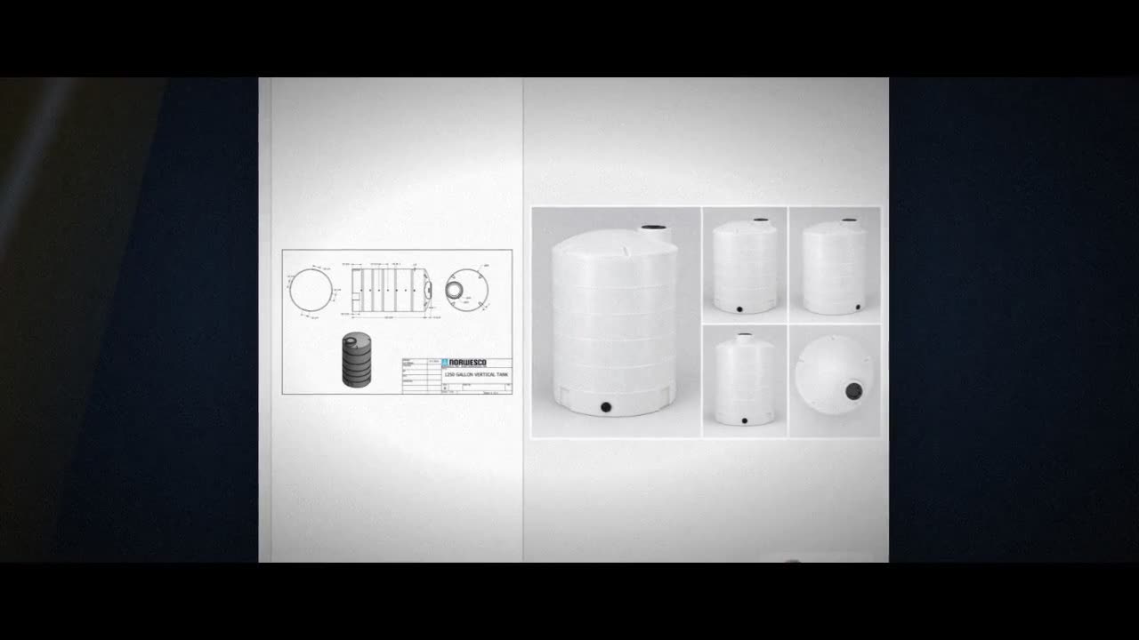 1250 Gallon Vertical Liquid Storage Tank video