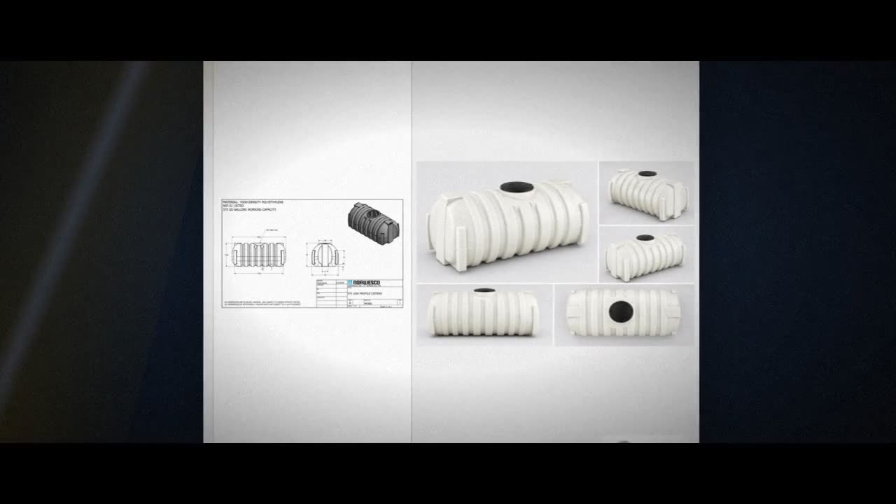 Norwesco 575 Gallon Underground Water Storage Cistern Tank video