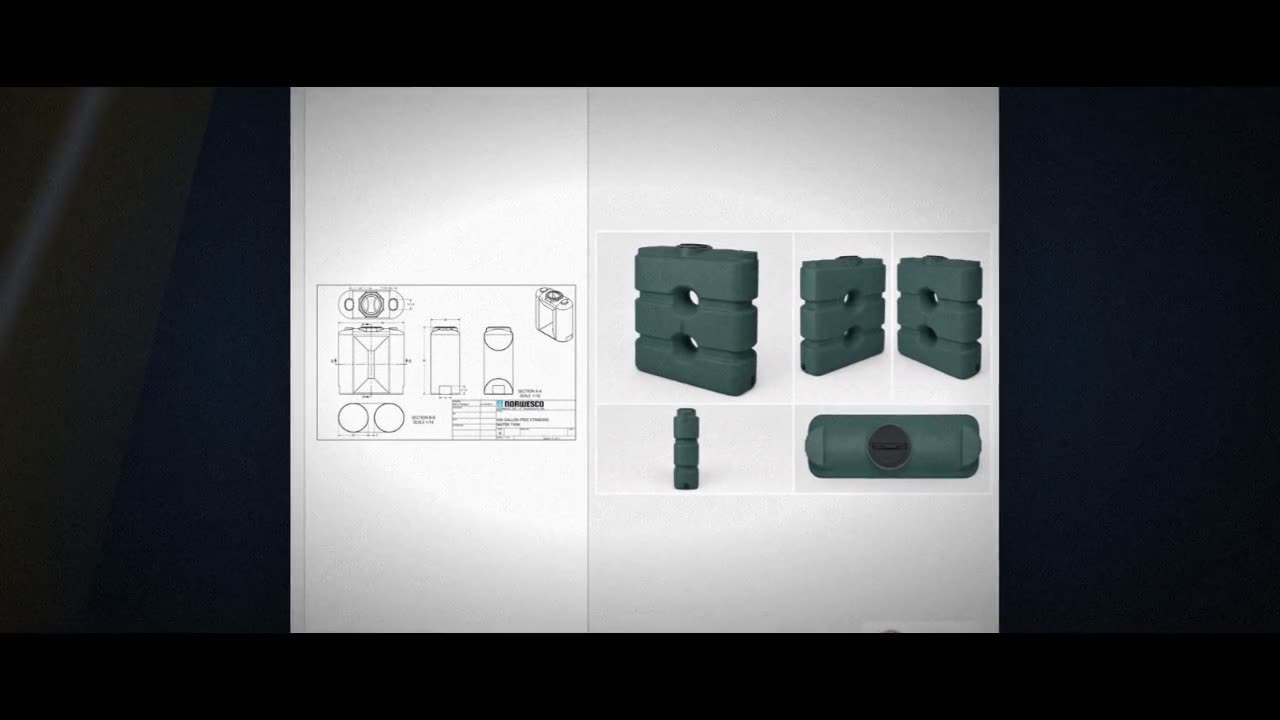 400 Gallon Green Doorway Water Tank video