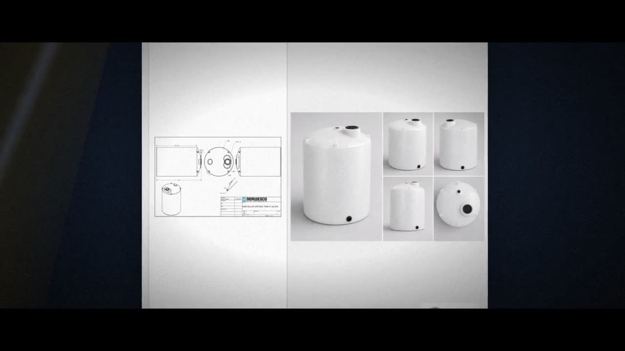 8400 Gallon Vertical Liquid Storage Tank - Natural White (120" x 187") video