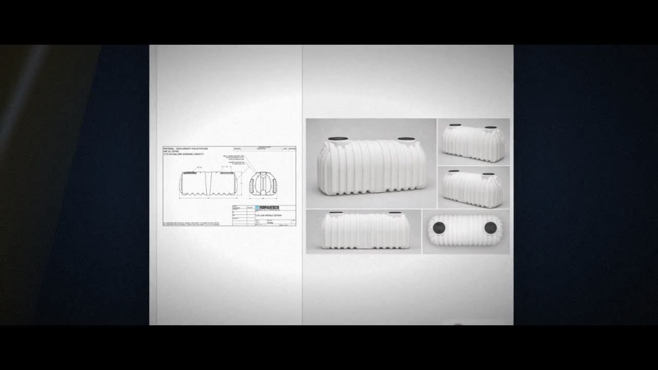 Norwesco 1175 Gallon Underground Water Storage Cistern Tank video