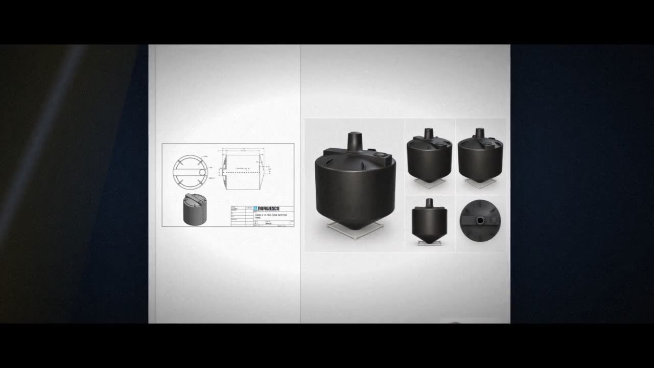 10000 Gallon 15 Degree Cone Bottom Tank in Black video
