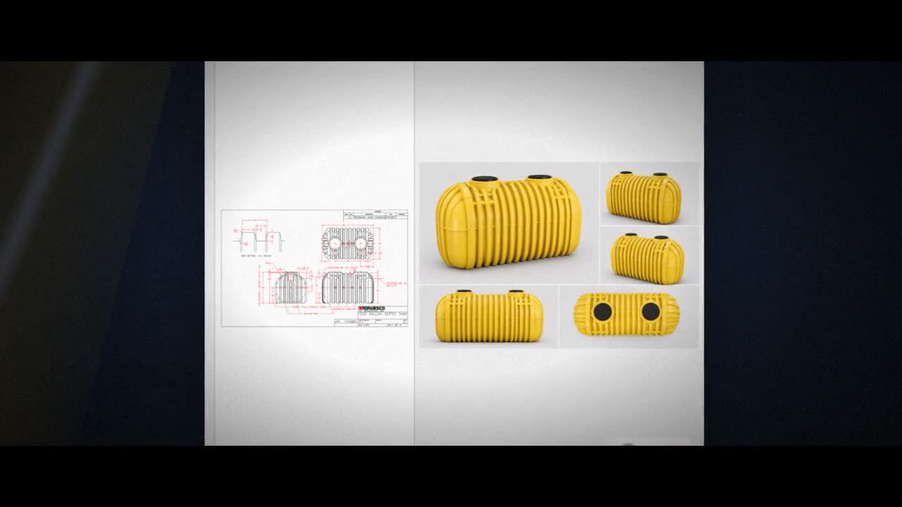 Norwesco 1000 Gallon Plastic Two Compartment Septic Tank - IAPMO Certi video