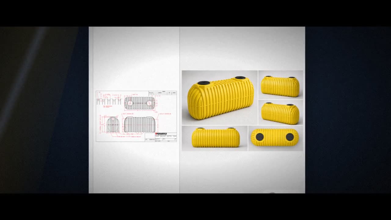 Norwesco 1500 Gallon Plastic Two Compartment Septic Tank - IAPMO Certi video