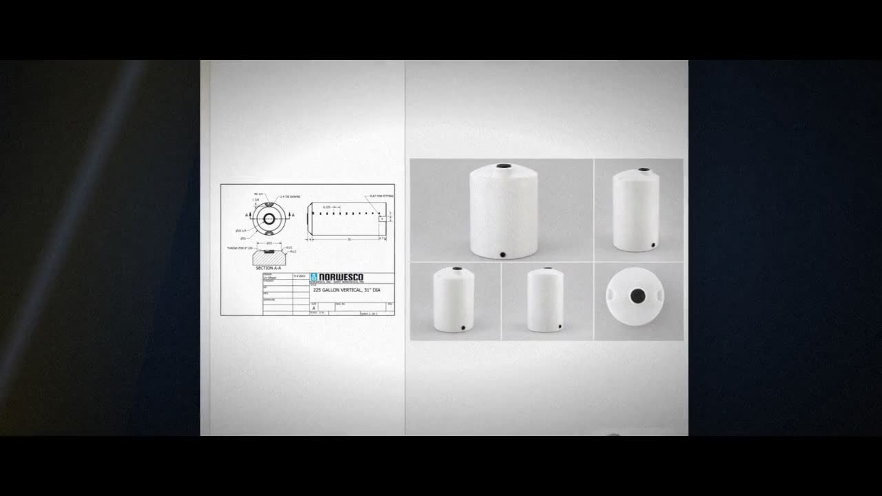 225 Gallon Vertical Liquid Storage Tank video