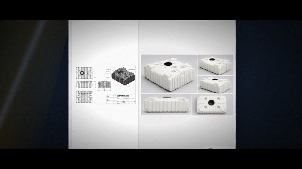 Norwesco 2000 Gallon Plastic Multi-Use Underground Liquid Storage Tank video