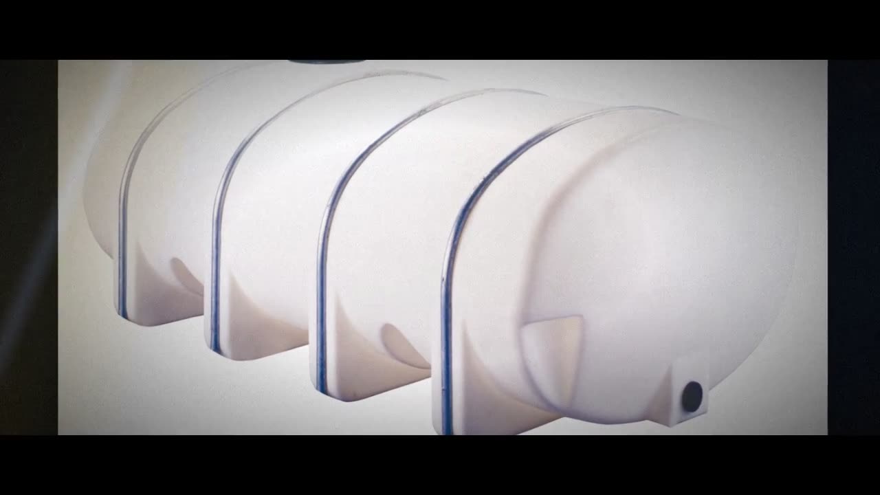 Norwesco 3250 Gallon Plastic Horizontal Elliptical Leg Tank in White video