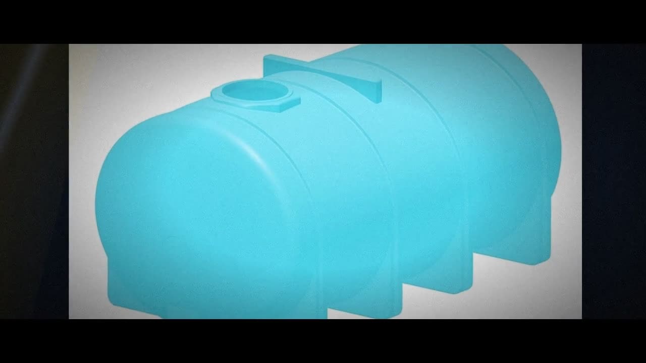 Norwesco 3250 Gallon HDPE Horizontal Leg Tank in Blue video