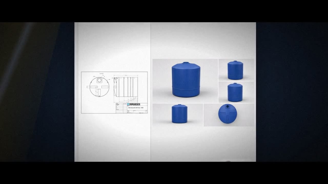 Norwesco 3450 Gallon HDPE Vertical Liquid Storage Tank video