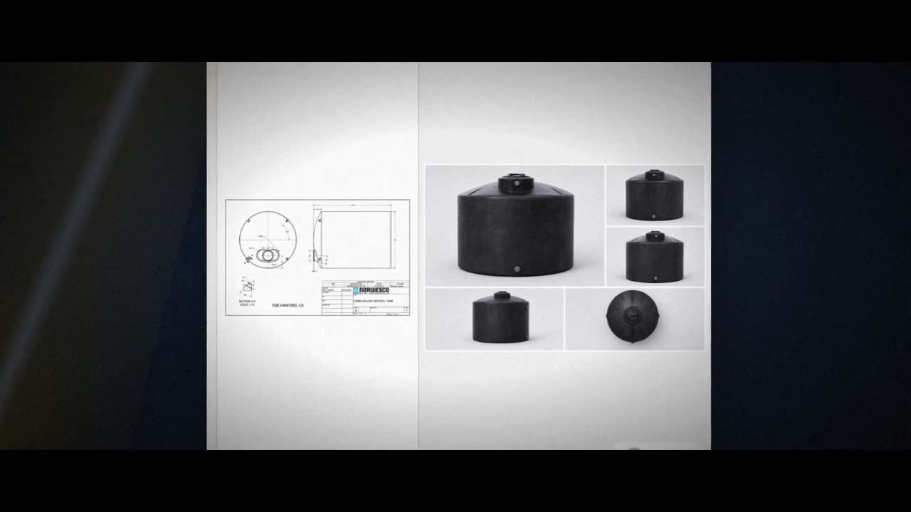 12000 Gallon Plastic Water Storage Tank video