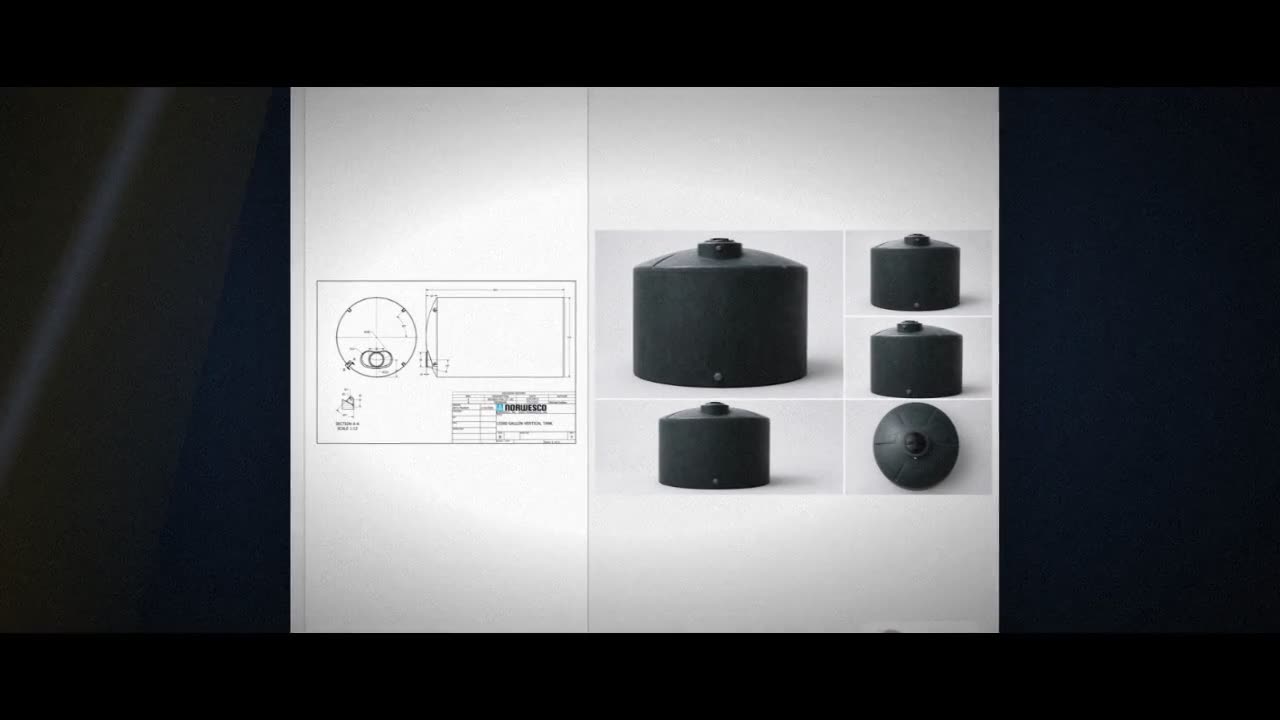 15500 Gallon Plastic Water Storage Tank video