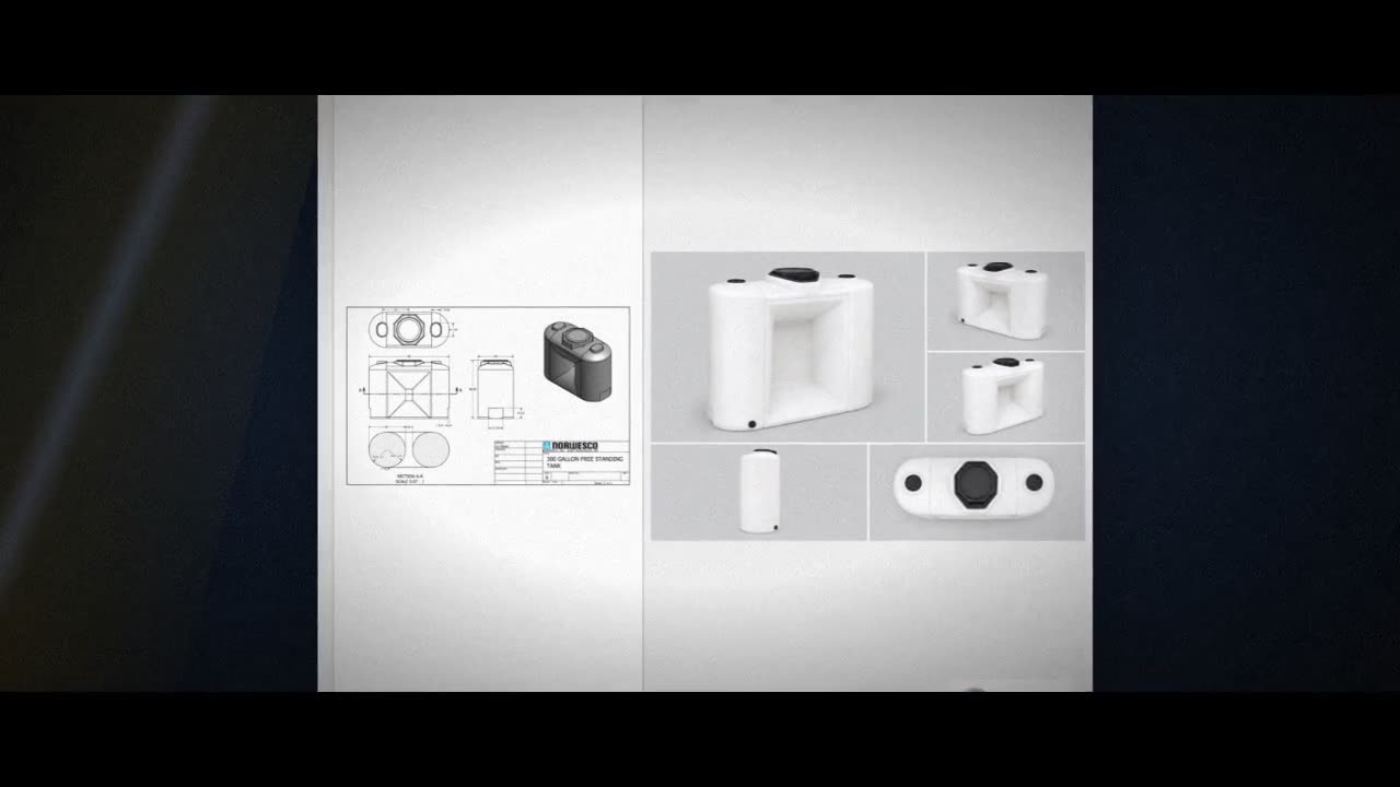 300 Gallon Doorway Water Tank - White (25" x 65") video