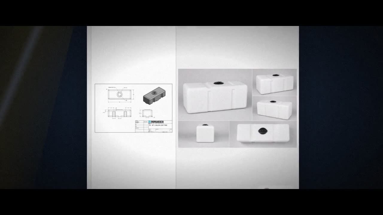 Norwesco 50 Gallon Plastic Portable Loaf Utility Tank video