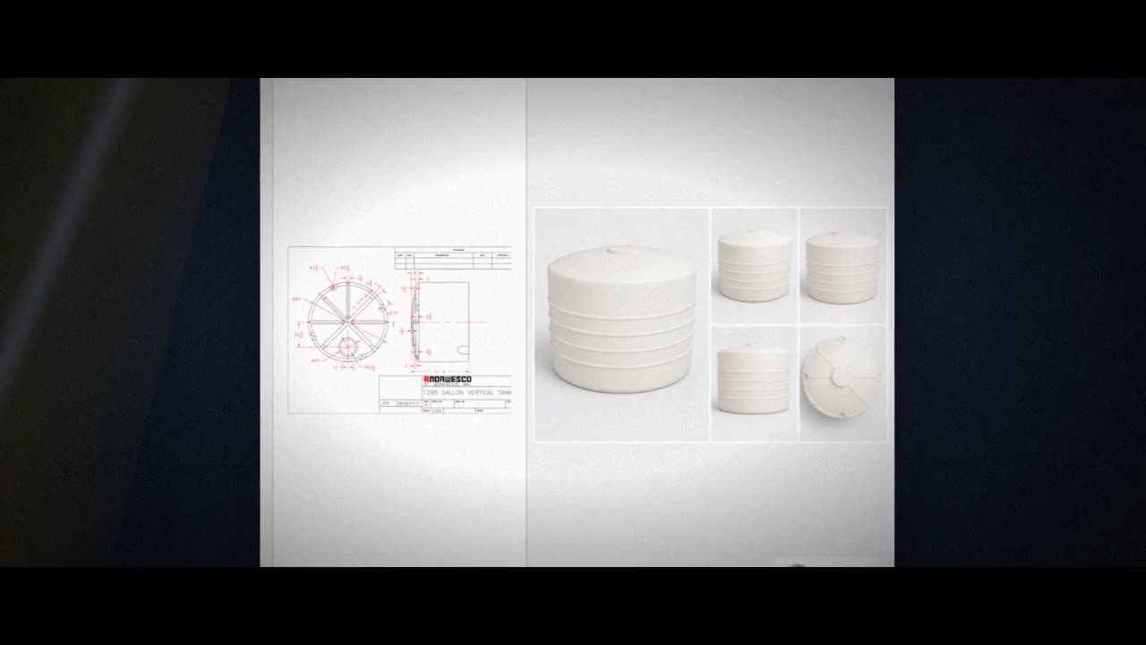 1295 Gallon Vertical Liquid Storage Tank video