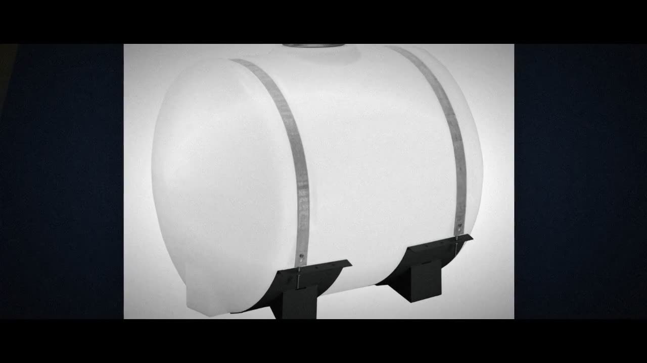 Norwesco 200 Gallon Applicator Saddle Tank in White video