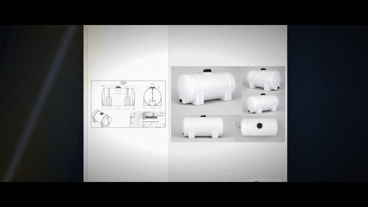 Norwesco 65 Gallon Horizontal Leg Tank in White video