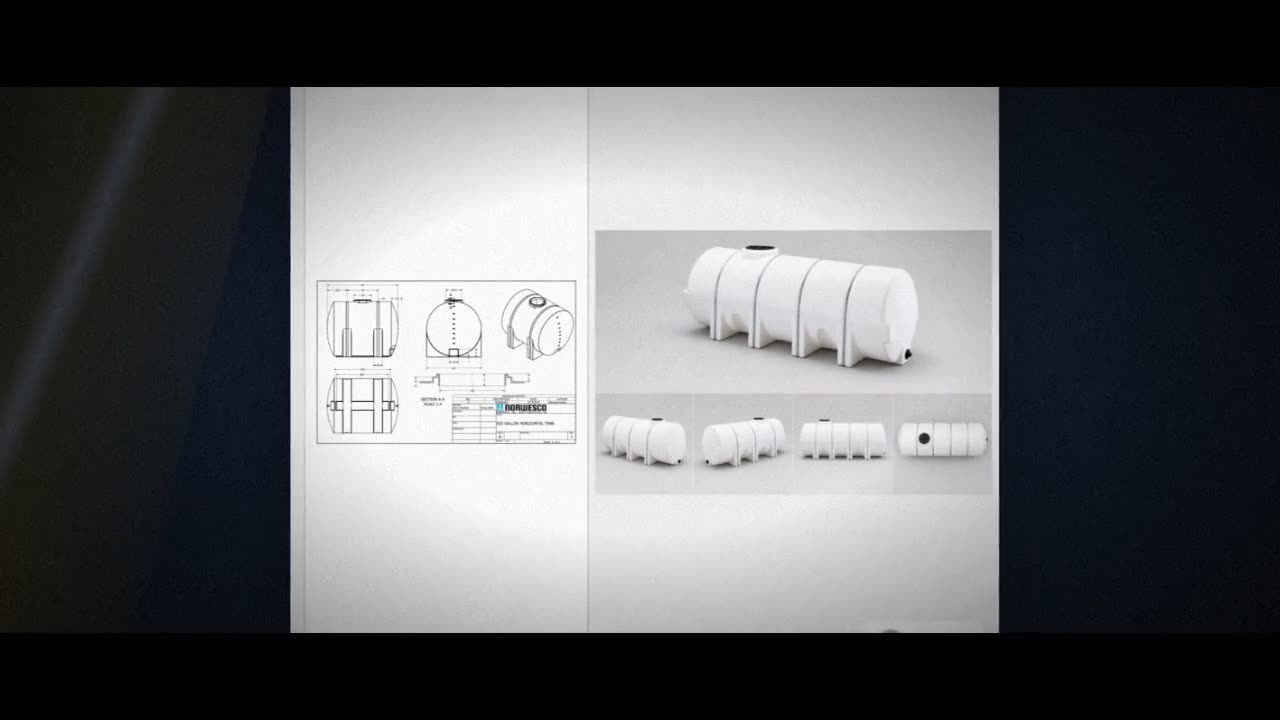 Norwesco 925 Gallon Horizontal Leg Tank in White video