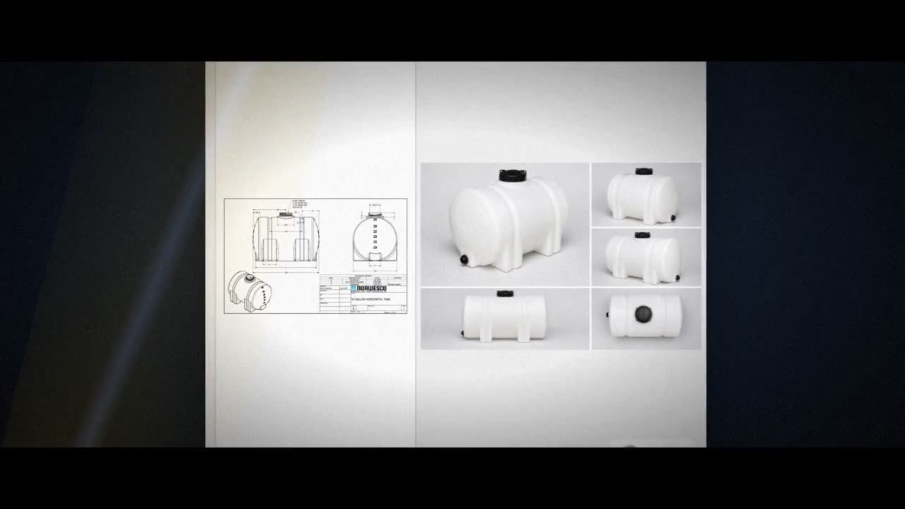 Norwesco 35 Gallon Horizontal Leg Tank in White video