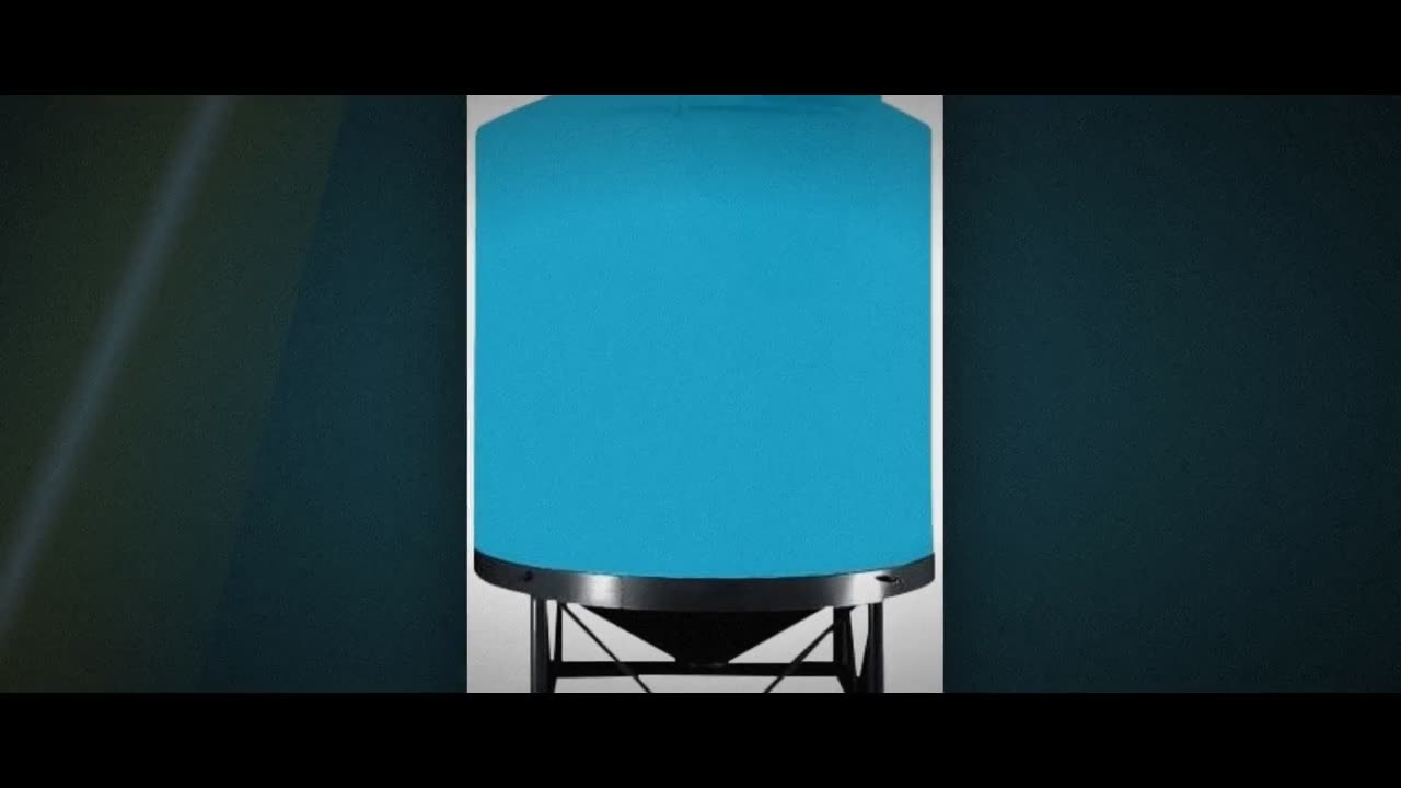 Norwesco 3000 Gallon 15 Degree HDPE Cone Bottom Tank in Blue video