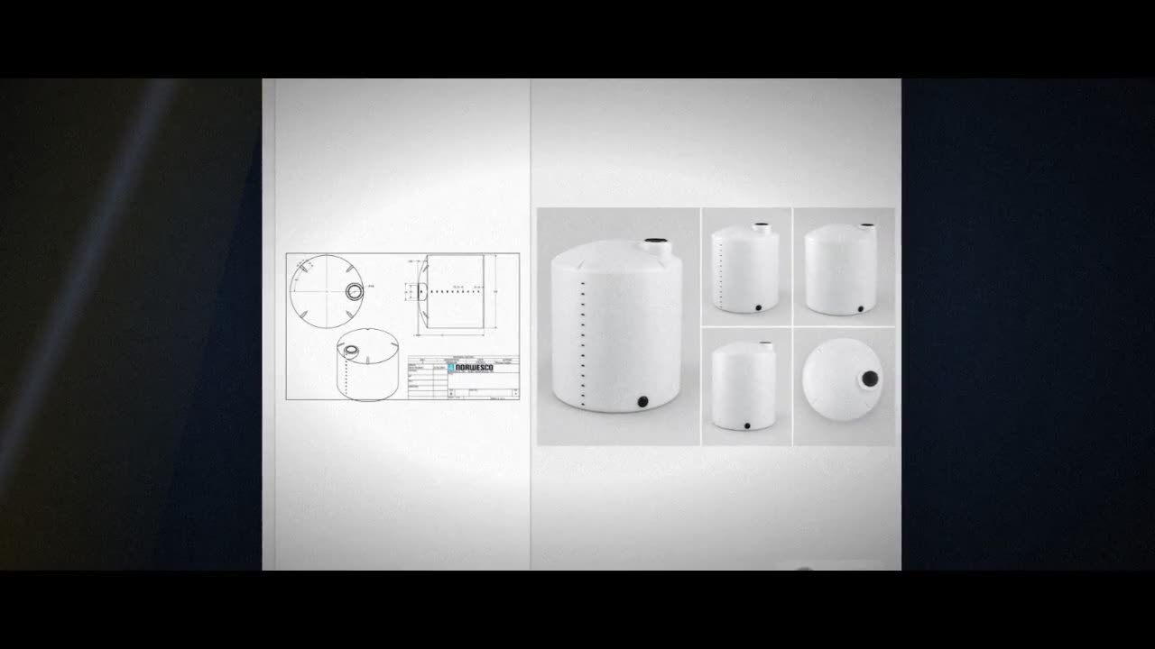 3000 Gallon Vertical Liquid Storage Tank - Natural White (102" x 93")  video