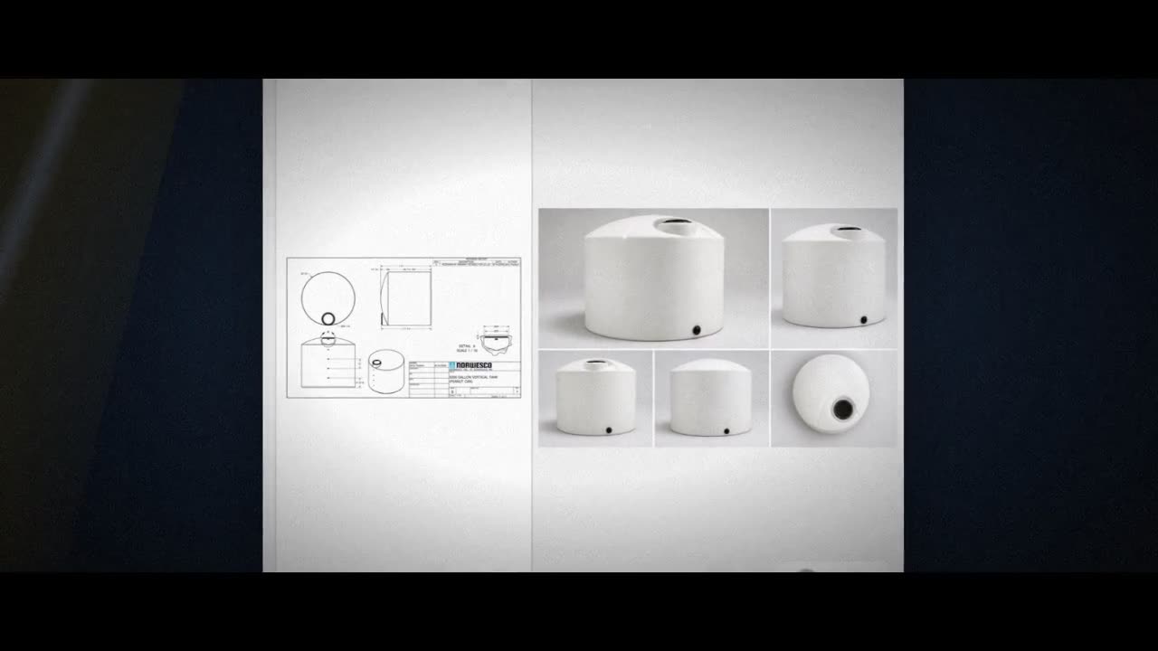 5000 Gallon Vertical Liquid Storage Tank - Natural White (119" x 86") video