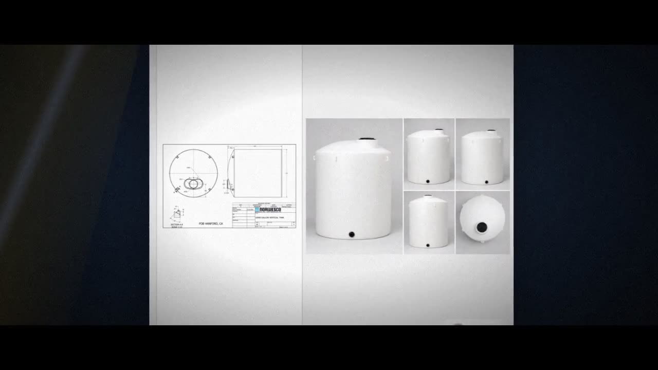 Norwesco 10,000 Gallon Vertical Liquid Storage Tank in White video